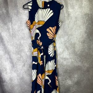 Blue/cranes Jumpsuit